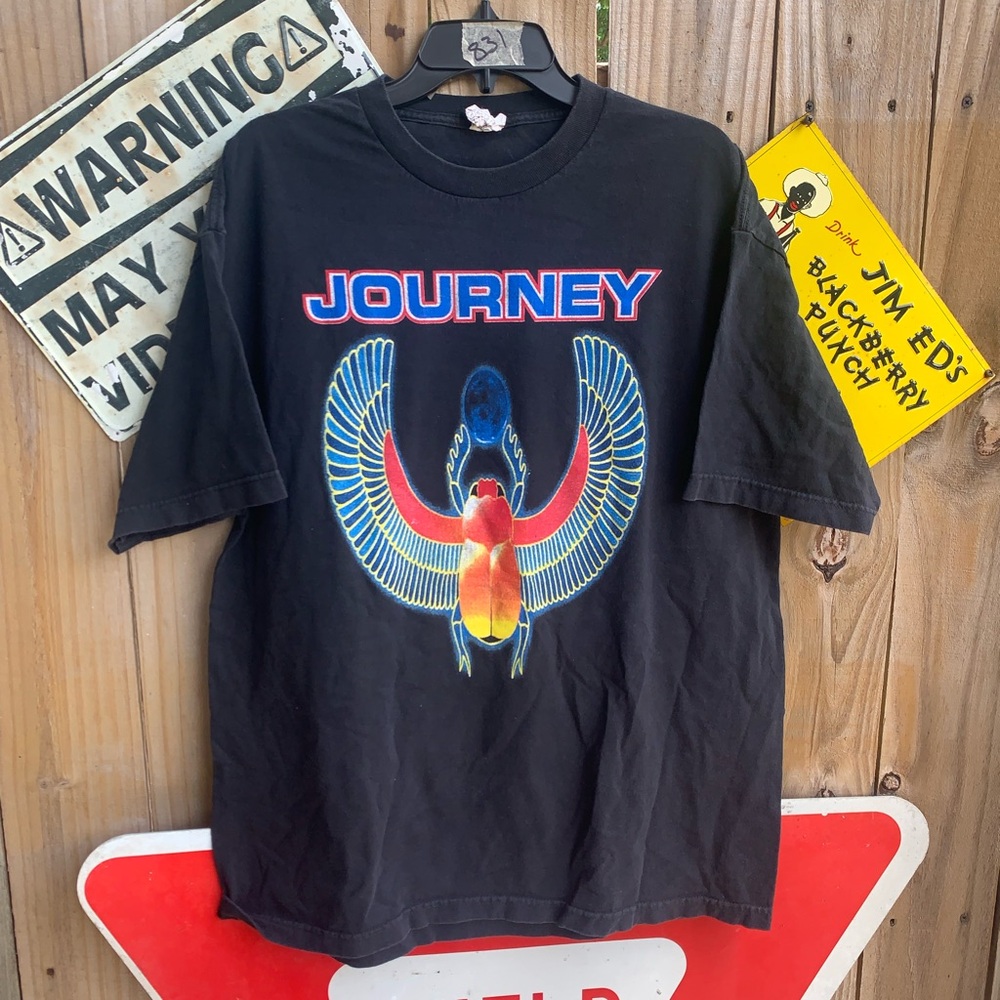 Journey "Don't Stop Believin'" Eclipse Tour 2012 black cotton concert tee XL